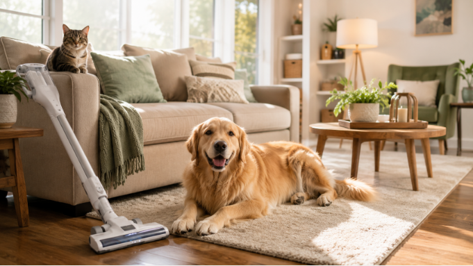 The Pet Owner’s Guide to a Fur-Free, Fresh-Smelling Home